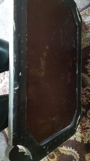 Antique vintage oak mirror