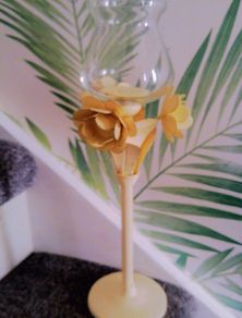 Metal Shabby Chic Candle / Nightlight Holder 4 euro