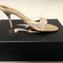 Gina Crystal and Leather Evening Sandals Image 5