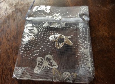 White and silver favours mini keep sakes