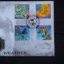 Rare 2001 Benham Weather Map Coin Cover - Gibraltar Crown and Royal Mail Stamps ( Limited Edition ) Image 3