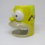 Homer Simpson Coffee Mug Cup & Donut Holder 2007 Fox Matt Groening The Simpsons  Rare 2007 Homer Simpson 3d Face Mug With Cut Out Mouth To Hold Donut Or Biscuts This Is Not The Universal Studio Version!!!  This One Is More Rare Like New Never Used Image 4