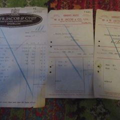 jacobs Biscuit co Dublin receipts