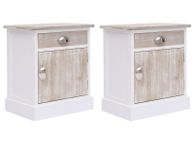 main image for ad Bedside Cabinets 2 pcs 38x28x45 cm Paulownia Wood