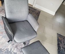 chair with feet rest