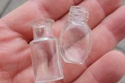 Lot of 2 small vintage bottle