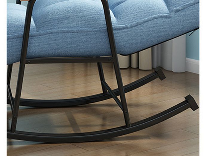 BRAND NEW Rocking Chair Home Bedroom Lounge Chairs Simple Modern Balcony Armchair Sofa Recliner Dark Blue