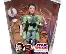 Star Wars Forces Of Destiny Princess Leia Organa & Ewok figure doll 12
