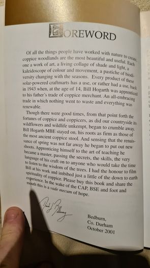 Coppice Merchant By Billy Hogarth. A Life In The Woodlands Of The Lake District. First Edition. Paperback In Good.