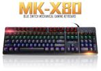 New IMICE MK-X80 USB Wired Luminous Lit Mechanical Gaming Keyboard Black