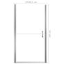 Shower Door Tempered Glass 81x195 cm Image 5