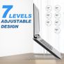 Stand for Desk, Ergonomic Adjustable Laptop Riser, Aluminum Portable Laptops Holder Image 5