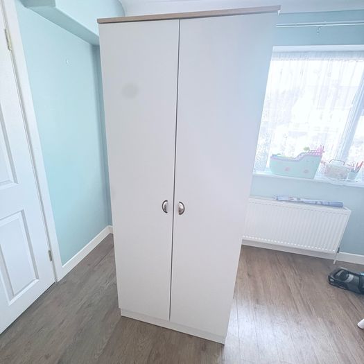 White Wooden Wardrobe