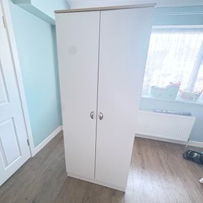 White Wooden Wardrobe