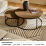 Nest of 2 round tables Image 3