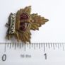 Vintage Canadian WW1 Gilt Enamel Officers Lapel Badge Image 7