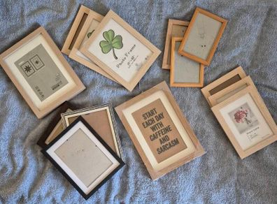 Lot of (14) picture frames.
