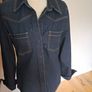 Autograph Denim Fitted Shirt/Shacket New Size 10 Image 2