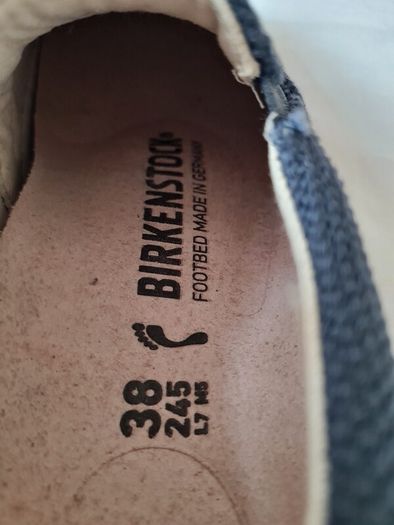 Birkingstock oswego canvas slip on Size 5 eu 38 midnight Navy Brand new boxed
