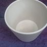 White Ceramic Planter Image 2