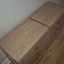 Large Oak-Effect 3-Drawer Bedside Lockers Image 2