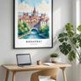 Budapest Wall Art Print, Travel Art Poster Image 2