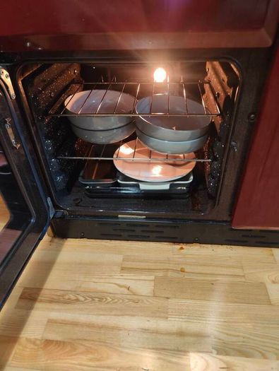 Rangemaster Classic 90 duel-fuel range/cooker (Burgundy)