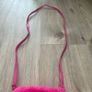 Hot Pink Fur Shoulder Bag / Crossbody Bag Image 4