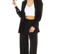 BNWT Board Angels ladies Black set shirt and loose fit pants size UK20 EU48 Postage included