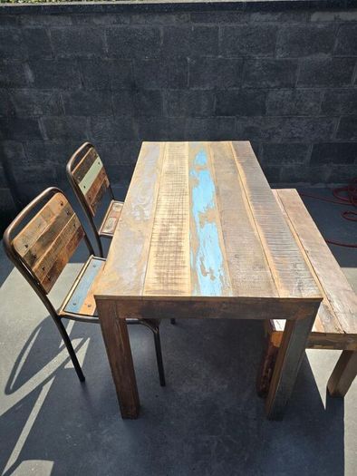 Home Street Home sand wood dining set