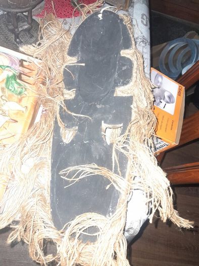 A Beautiful Large Old African Carved Wooden Mask Postage, Available on all my Items or Collection in Rochfortbridge Westmeath,