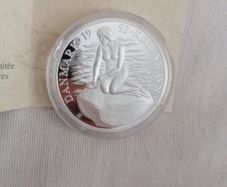 1993 Denmark Silver Proof ECU Coin