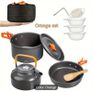 Picnic set. 3 pieces camping pot set. Hiking cookware. Camping pots Image 3