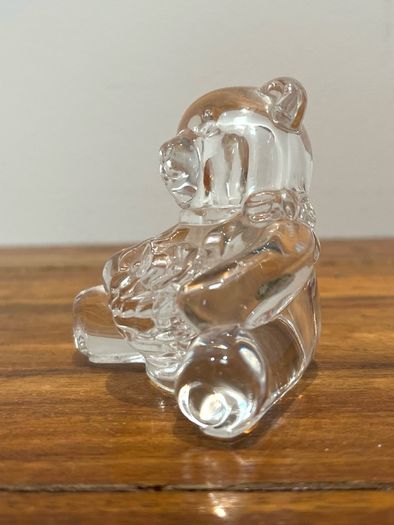 Vintage French Crystal Bear Figurine