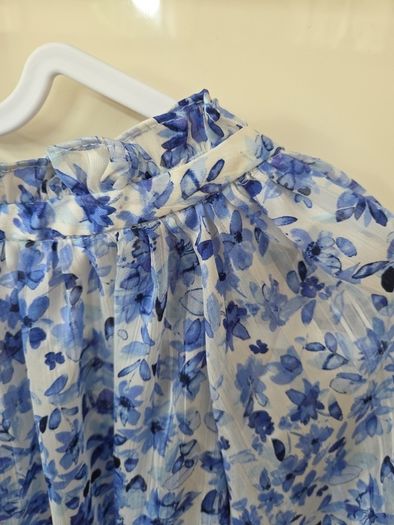H&M blue blouse uk 8-12