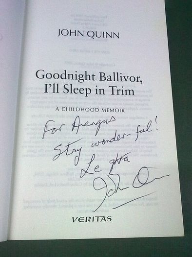 Goodnight Ballivor I'll sleep in Trim Ireland Meath Irish local history Signed