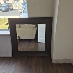 Large Contemporary Square Wall Mirror 104cm x 104cm