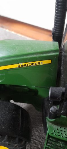 John Deere toy tractor
