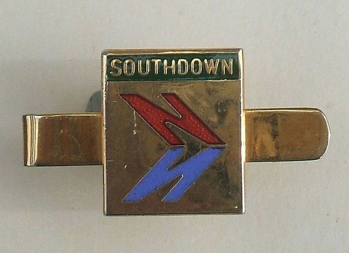 National Bus Company, Southdown - bus driver's tie-clip enamelled badge (1970s / 1980s)