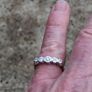 18k Gold and Platinum Diamond Engagement Ring Image 2