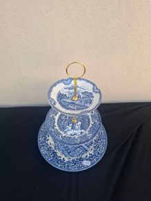 Blue cake stand postage possible