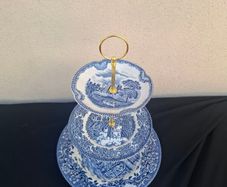 Blue cake stand postage possible