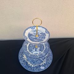Blue cake stand postage possible