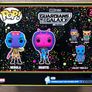 Funko Guardians of the Galaxy Blacklight Bundle (5 Pops & T-Shirt) Image 9