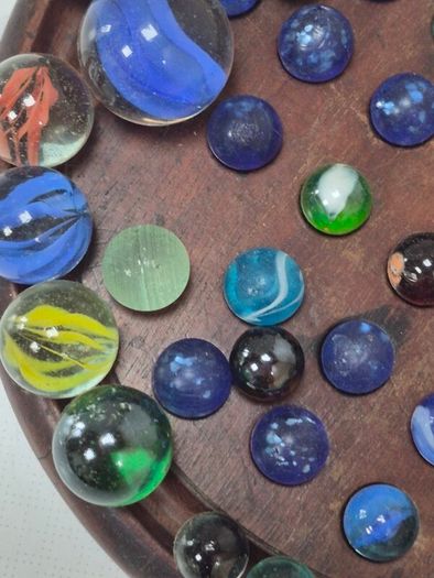 Victorian Marble Solitaire Board Game