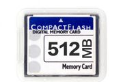 CF Compact Flash Memory Card 512 MB