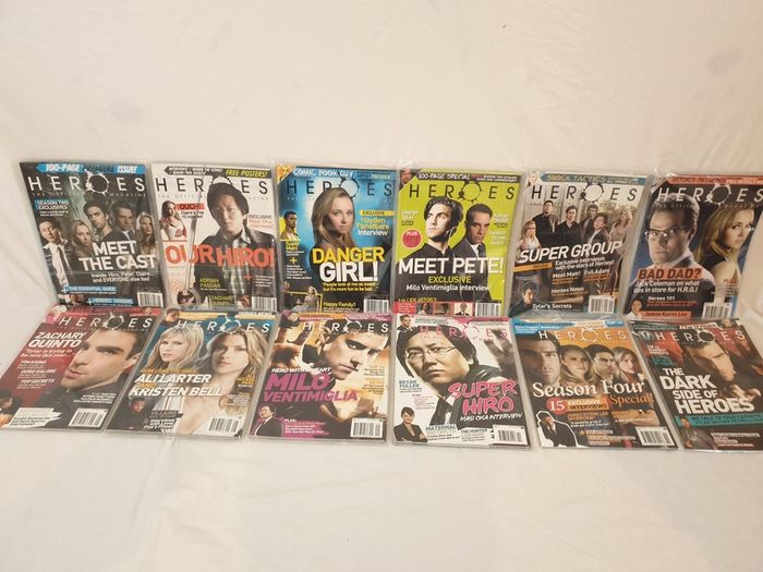 Heroes The Official Magazine All 12 Issues Perfect Condition Titan Publishing