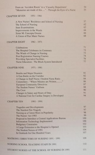 Nursing Mater Hospital History Book