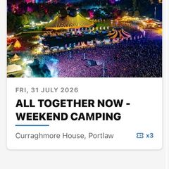 all together now weekend camping tickets