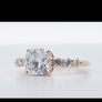 2ct Diamond cushion ring, 14kt gold Image 4